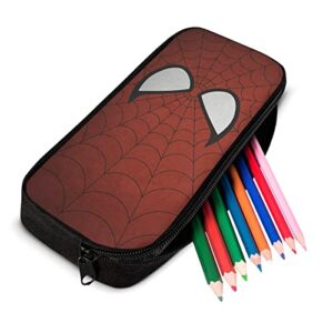 Uiwuqh Superhero Backpack Spider School Bag Bookbag Cute 17 Inch with Lunch Bag Tote and Pencil Case Box Pouch for Boys Girls