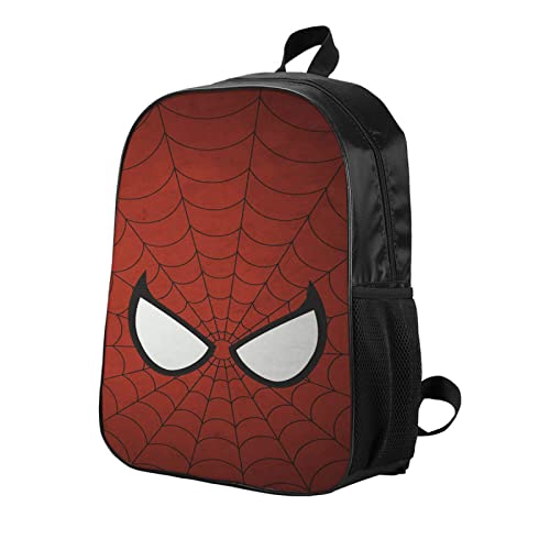 Uiwuqh Superhero Backpack Spider School Bag Bookbag Cute 17 Inch with Lunch Bag Tote and Pencil Case Box Pouch for Boys Girls