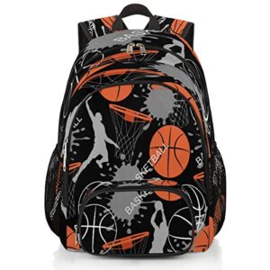 pardick basketball slam duck school backpacks for girls boys teens students – stylish college schoolbag book bag – water resistant travel backpacks for women men