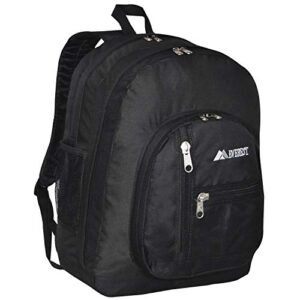 double compartment backpack color: black