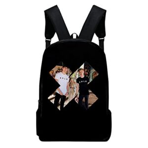 bingtiesha sam and colby backpack singer schoolbag 2022 3d hip hop backpack unique travel bag (ym02871)