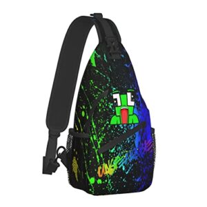 noichzc cartoon sling bag crossbody sling backpack travel hiking chest bag daypack for purses shoulder bag men women