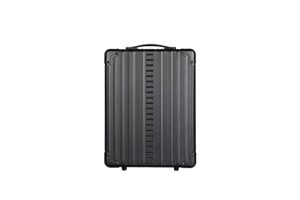 aleon 17″ hybrid aluminum backpack for men and women. fits up to 16″ laptop. business travel laptop backpack- black