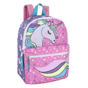 trail maker animal friends critter and creature preschool, kindergarten backpacks for boys and girls with reinforced adjustable straps (unique unicorn)