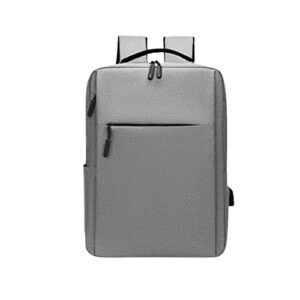 laptop backpack, fits 15.6’’ computer backpack, business slim durable, travel backpacks with usb charging port, for work college school men women (grey)