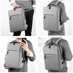 Laptop Backpack, Fits 15.6’’ computer backpack, Business Slim Durable, Travel Backpacks with USB Charging Port, for Work College School Men Women (GREY)