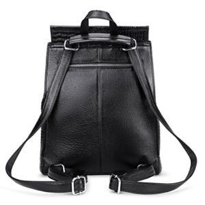 Coolcy Women Real Leather Backpack Shoulder Bag One Size