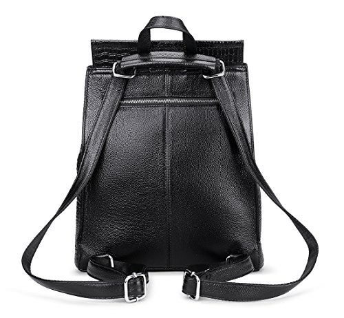 Coolcy Women Real Leather Backpack Shoulder Bag One Size