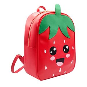 remember like yesterday – women and kids fashion backpack | kawaii backpack strawberry | faux leather