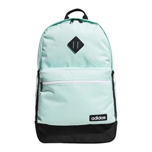 adidas unisex-adult classic 3s ii backpack, clear mint green/black/white, one size