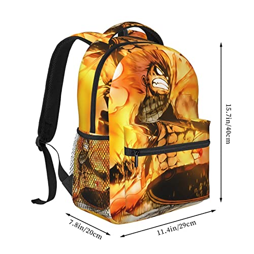 Fairy Tail Natsu Anime Backpack Leisure Laptop Backpack Girl Boy Lightweight Bag Travel Backpack Men And Women