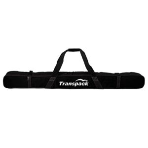 transpack 168 single ski bag in black