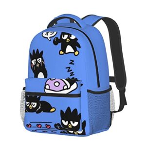 Cartoon Backpack Bookbags Daypack Badtz-Maru Laptop Bookbag Shoulder Travel Sports Hiking Camping Daypack For Men Women