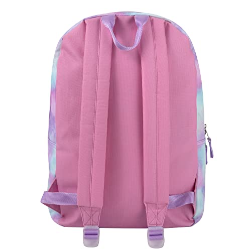 Trail maker Backpack with Lunch Box and Pencil Case for Girls and Boys, 17 Inch Backpacks for Kids for School (Colorful Clouds)