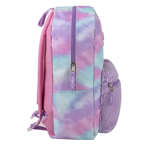 Trail maker Backpack with Lunch Box and Pencil Case for Girls and Boys, 17 Inch Backpacks for Kids for School (Colorful Clouds)