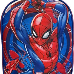 Ruz Spider-Man Toddle Boy 12 Inch Mini Backpack (Red-Blue)