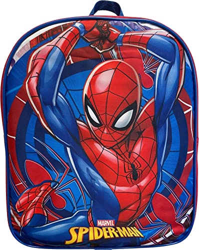 Ruz Spider-Man Toddle Boy 12 Inch Mini Backpack (Red-Blue)