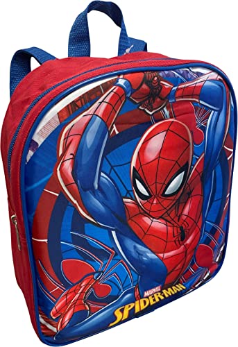 Ruz Spider-Man Toddle Boy 12 Inch Mini Backpack (Red-Blue)