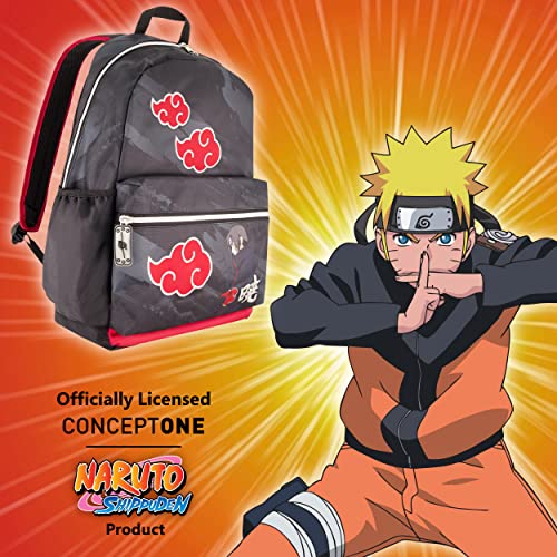 Concept One Naruto 13 Inch Sleeve Laptop Backpack, Padded Computer Bag for Commute or Travel, Akatsuki Itachi, One Size