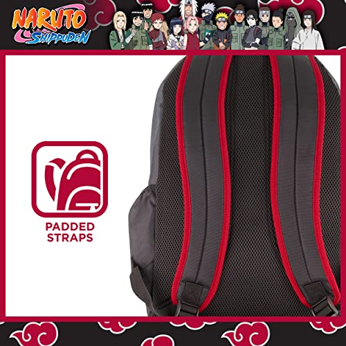 Concept One Naruto 13 Inch Sleeve Laptop Backpack, Padded Computer Bag for Commute or Travel, Akatsuki Itachi, One Size