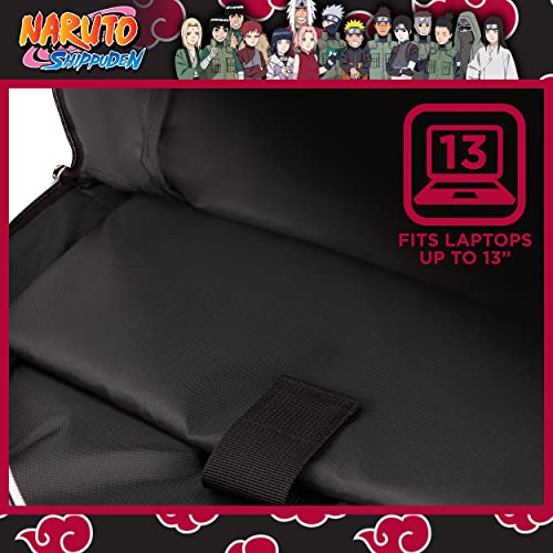 Concept One Naruto 13 Inch Sleeve Laptop Backpack, Padded Computer Bag for Commute or Travel, Akatsuki Itachi, One Size