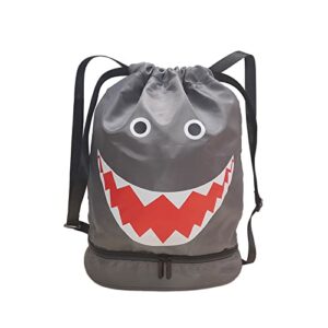 zixinziyi kids drawstring bag,kids swim bag,dry and wet storage bag for boys and girls,kids sports beach camp backpack
