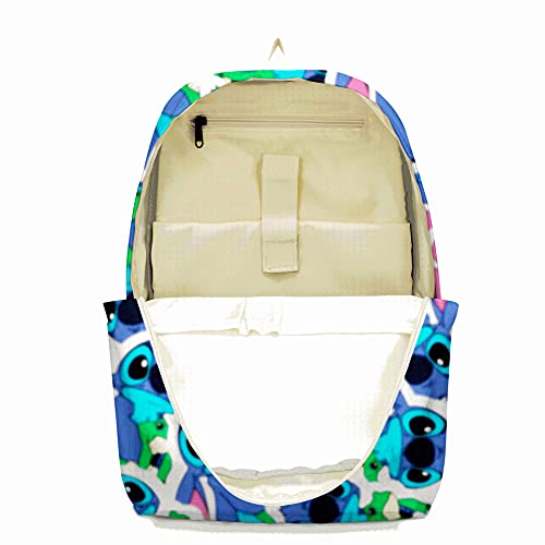 Fashion College Backpack, Fashionable Computer Backpack Cartoon Book Bag Adjustable Shoulder Strap Daypack for Teens, One Size