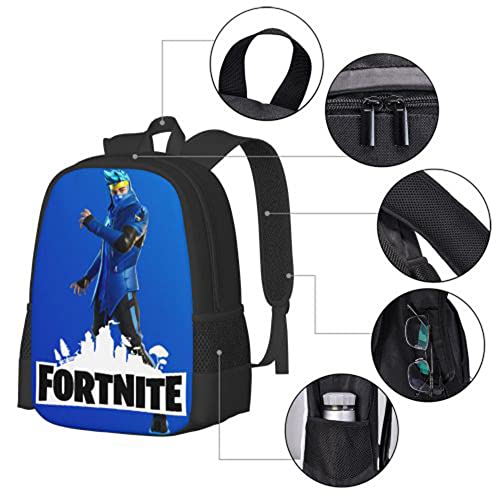 ohlcgin Fortnite Backpack Anime Game Backpack For Boys Unisex Cartoon Backpack For Teenagers Boys Backpack Girls Backpack Casual Daypack Travel Backpack Teen Bookbags Durable Backpacks 17 Inch