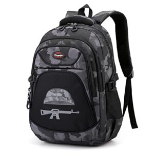 camo kids backpack elementary school schoolbag boys and girls lightweight travel bag