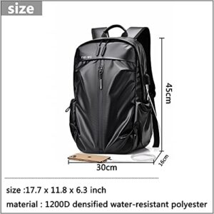 FSDWG Travel Laptop Backpack, Water Resistant College School Computer Bag Gifts for Men Fits 15.6 Inch Notebook