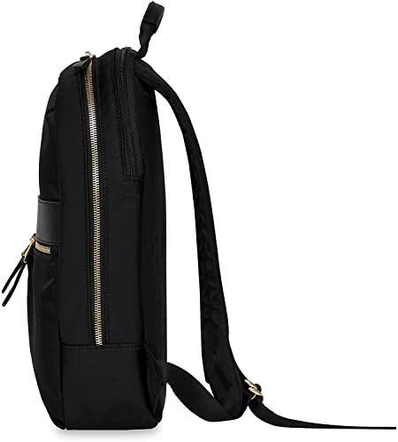 KNOMO Women's Mini Beaufort 12" Laptop Bag Tablet Bookbag for Work, School, College Travel Daypack Purse Backpack, Black