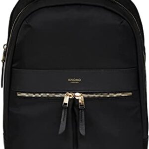 KNOMO Women's Mini Beaufort 12" Laptop Bag Tablet Bookbag for Work, School, College Travel Daypack Purse Backpack, Black