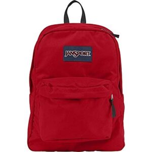 jansport classic superbreak backpack, high risk red