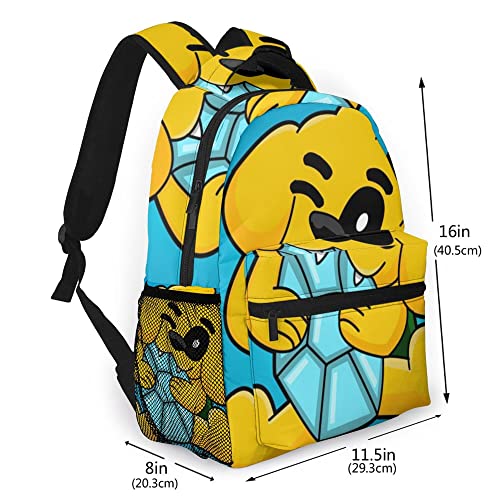 Mike-Crack Backpack School Rucksack College Bookbag Travel Backpack for College School Business Travel Bag Work, One Size