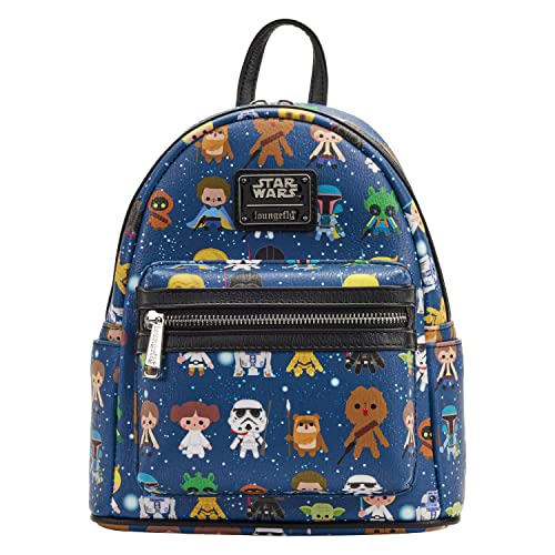 Loungefly Star Wars Chibi Character Print Mini Backpack