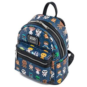 Loungefly Star Wars Chibi Character Print Mini Backpack