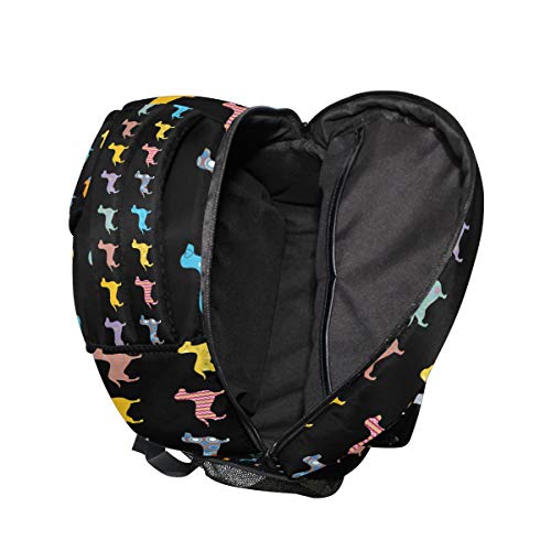 Dachshund Puppy Dogs Backpacks Travel Laptop Daypack School Bags for Teens Men Women