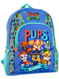 paw patrol backpack kids chase, marshall, rubble, skye school bag