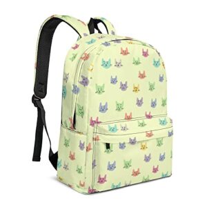 travel backpack cat kitty backpacks laptop backpacks lightweight daypack mini backpack for boys girls 16 inch