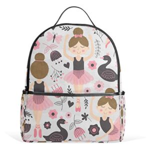 backpack cute ballerina girl schoolbag 1-3th grade for toddler teen girls kids