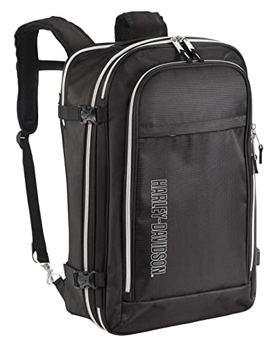 Harley-Davidson 21" Silverado Carry-On Backpack w/Hideaway Back Straps - Black