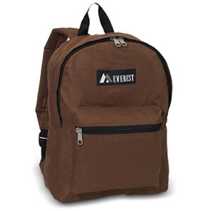 everest basic backpack color: brown