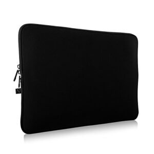 v7 16″ water-resistant neoprene laptop sleeve for laptops up to 16 in – cse16-blk-3n, black