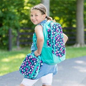 Class Collections Backpack and Lunchbox Set (Blue Polka Dot)