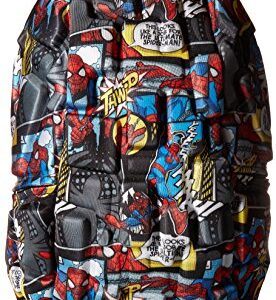 Madpax Marvel Spiderman Comic Strip Backpack, Multi/Black, One Size
