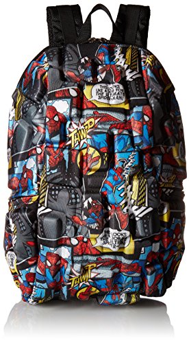 Madpax Marvel Spiderman Comic Strip Backpack, Multi/Black, One Size