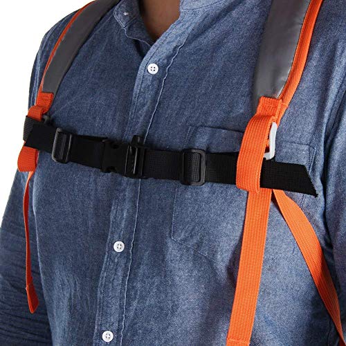 Ikerall Sternum Straps For Backpacks 1-pack,Adjustable Chest Strap with Emergency Whistle Buckle Suitable for Universal Outdoor Fabric Backpack Straps(Black)