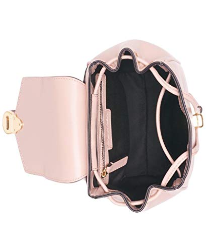 Calvin Klein Soft Lock Lamb Leather Small Convertible Backpack & Crossbody, Pale Rose