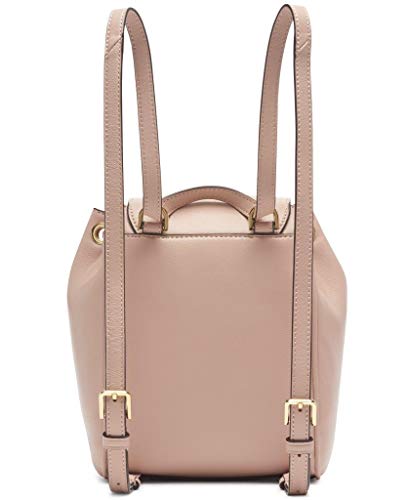 Calvin Klein Soft Lock Lamb Leather Small Convertible Backpack & Crossbody, Pale Rose