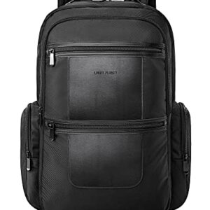 LIGHT FLIGHT Work Backpack Men, 17.3 Inch Business Smart Backpack, Water Resistant Laptop Backpack with USB Charging hole, Black